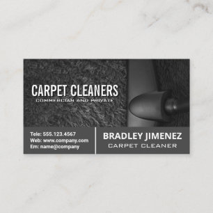 Carpet Cleaner   Vacuuming Machine Business Card