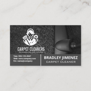 Carpet Cleaner   Vacuuming   Maid   Janitor Business Card