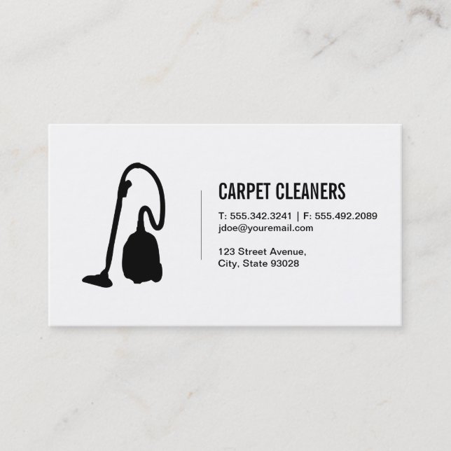 Carpet Cleaning Business Card (Front)