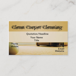 Carpet-Cleaning Business Card