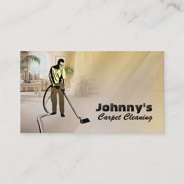 Carpet Cleaning Business Cards (Front)