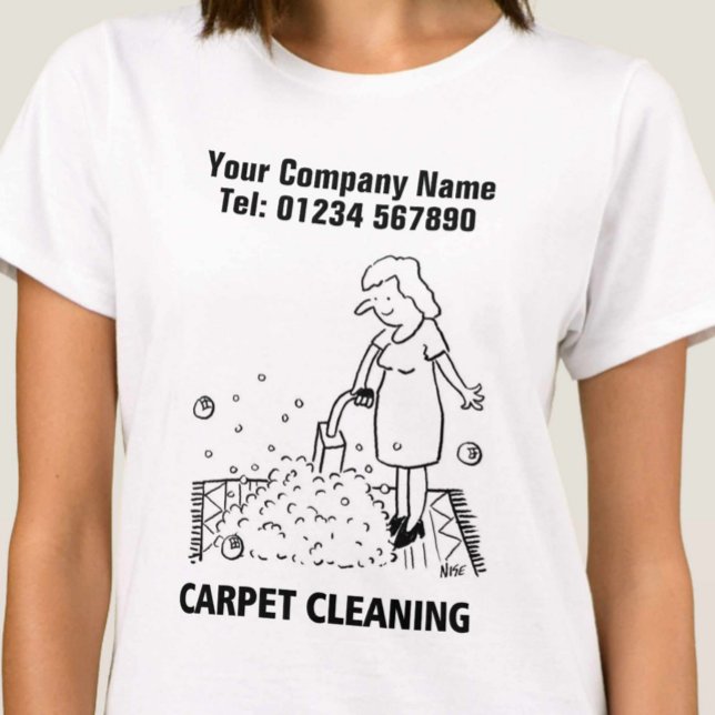 Carpet Cleaning Cartoon T-Shirt (Creator Uploaded)