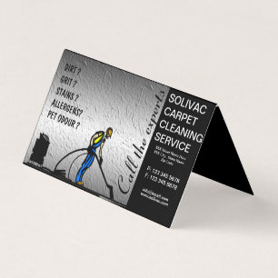 Carpet Cleaning Folded Business Card