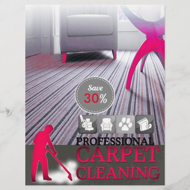 Carpet Cleaning Service Discount Offer Flyer (Front)
