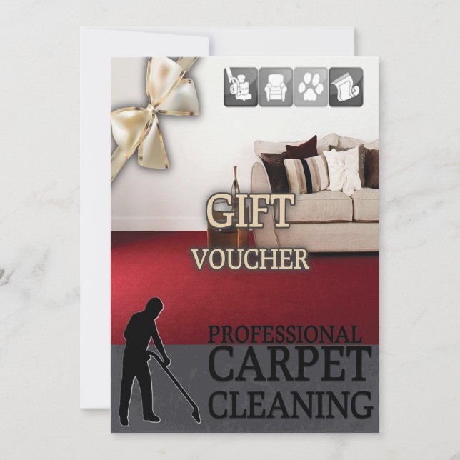 Carpet Cleaning Service Gift Voucher (Front)