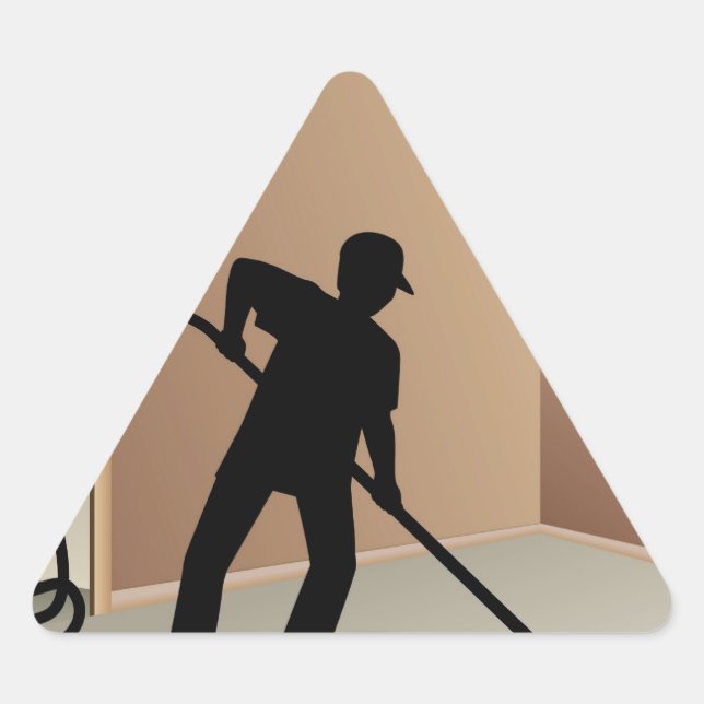 Carpet Cleaning Triangle Sticker (Front)