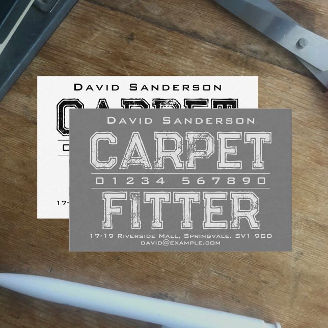 Carpet Fitter Business Card (Creator Uploaded)