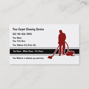Carpet Floor Cleaning Business Cards