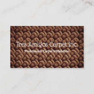 Carpet installer business card
