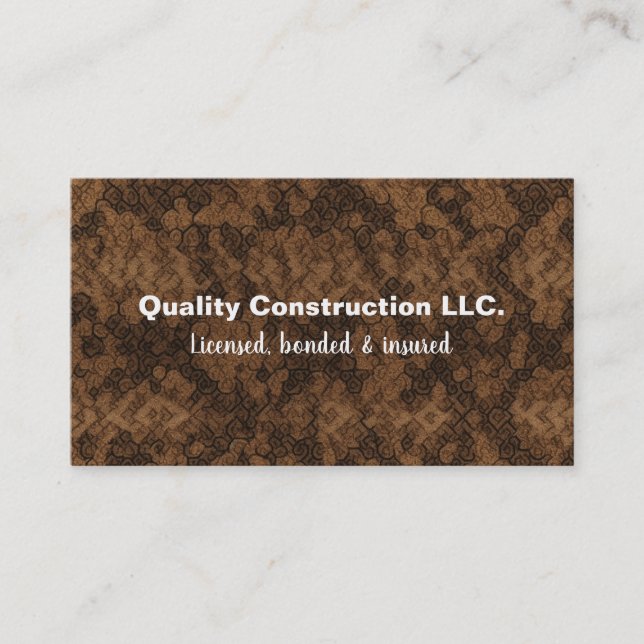 Carpet Installer Business Card (Front)