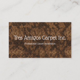 Carpet installer business card
