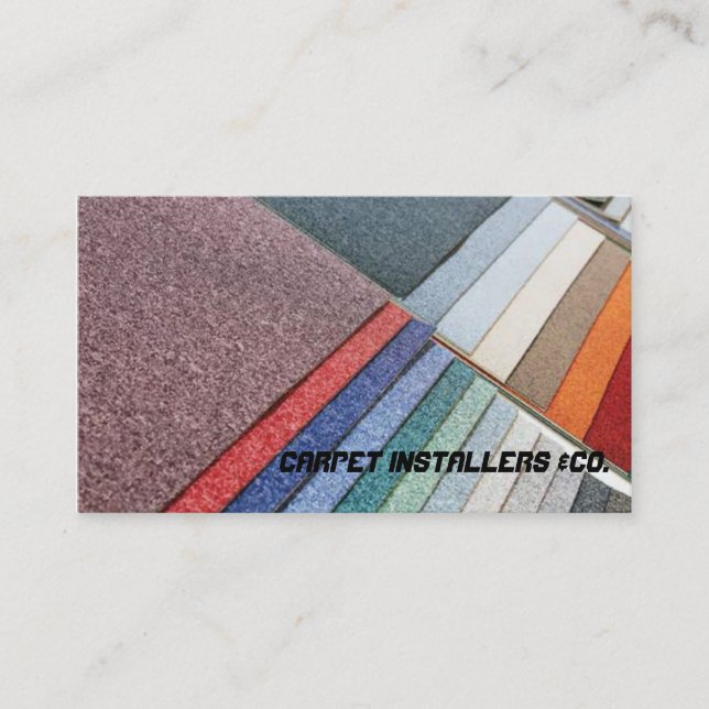 Carpet installer business card (Front)