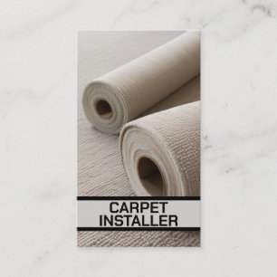 Carpet Installer Carpet Rolls Business Card