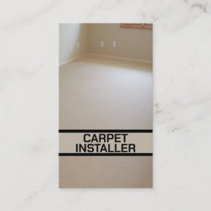 Carpet Installer New Carpeting Business Card