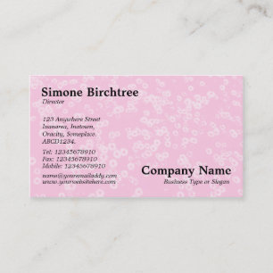 Carpet of Daisies - Pink Business Card