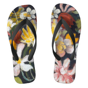 Carpet of Flowers Auguste Macke Flip Flops