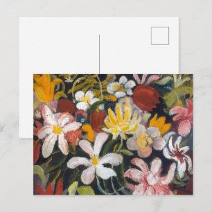 Carpet of Flowers Auguste Macke Postcard