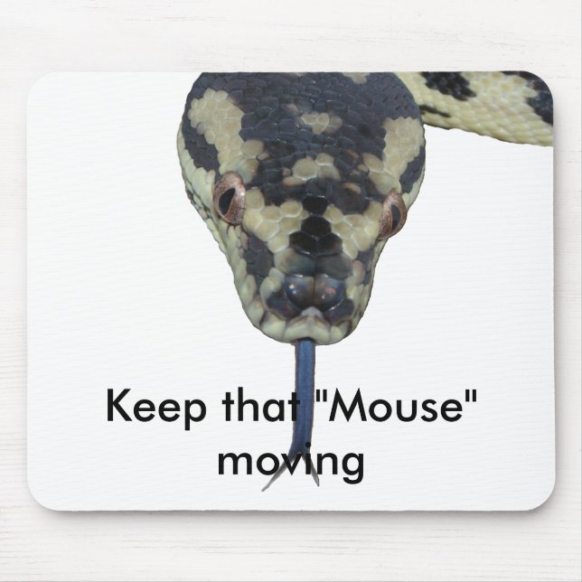 Carpet Pythons rule Mouse Mat (Front)