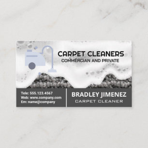 Carpet Steam Cleaner Vacuum   Rug   Soap  Business Card