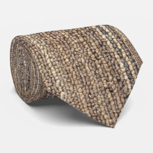 CARPET TEXTURE fAUX PRINT NECKTIE
