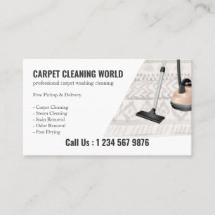 Carpet Washing Service Business Card