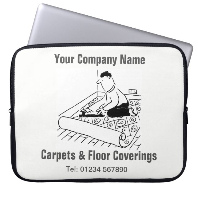 Carpets & Floor Coverings Cartoon Laptop Sleeve (Front)