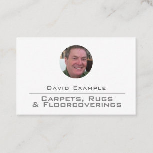Carpets Rugs & Floorcoverings with Photo of Holder Business Card