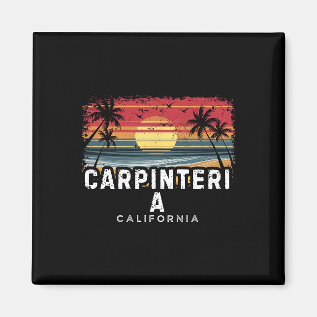 Carpinteria Beach California Surfboard Beach  Magnet (Front)