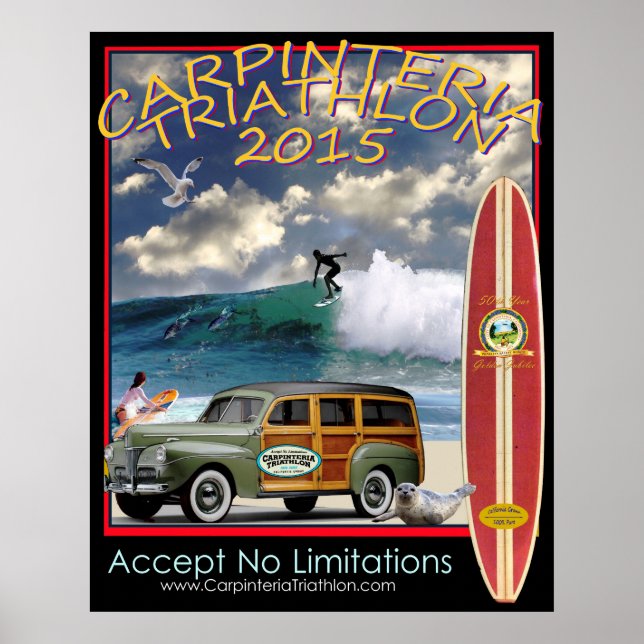 Carpinteria Triathlon 2015 Poster (Front)