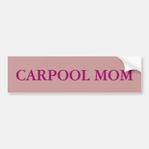 Carpool bumper sticker