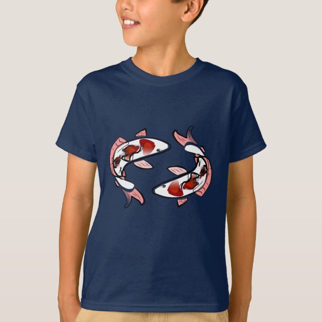 Carps Kohaku Koi T-shirts (Front)