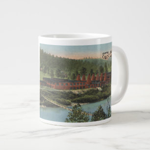 Carr China postcard on giant mug