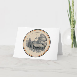 Carr China's WV State Park Series: Log Cabin Card