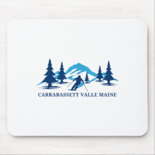 Carrabassett valley maine ski resort skiing skier  mouse mat
