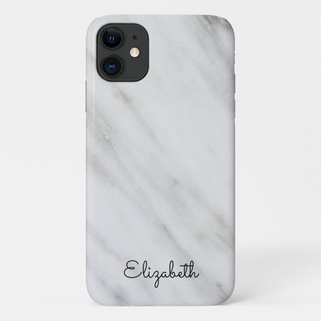 Carrara Grey Marble Case-Mate iPhone Case (Back)