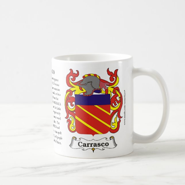 Carrasco Family Coat of Arms Mug (Right)