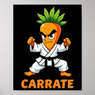 Carrate Karate Carrot Mma Students Trainer Poster