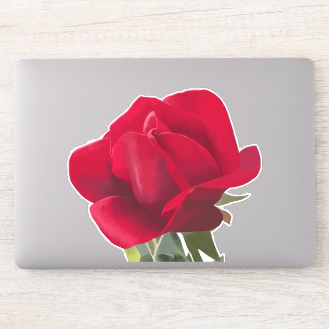 Carré Rose rouge - Red rose  (Computer)