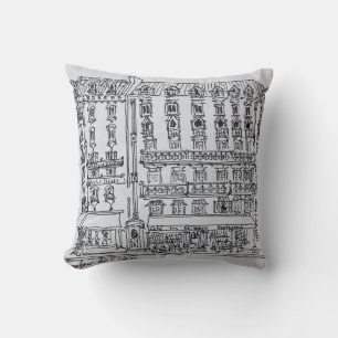 Carrefour de l'Odeon, Saint-Germain-des-Pres Cushion