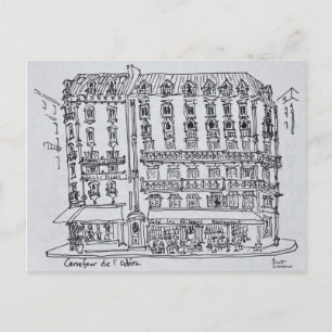 Carrefour de l'Odeon, Saint-Germain-des-Pres Postcard