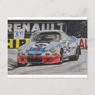 Carrera Means Racy Postcard