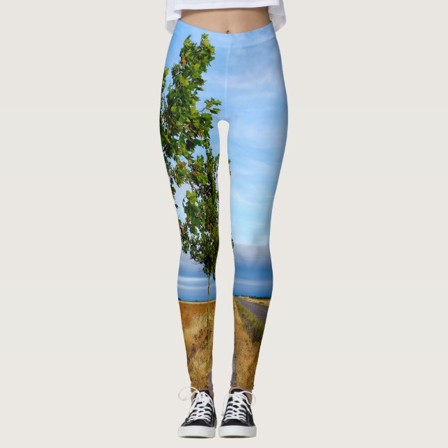 Carretera Hacia Reliegos Leggings (Front)