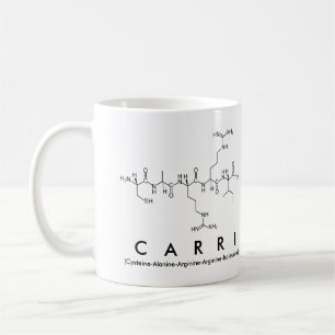 Carri peptide name mug