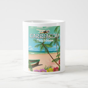 Carriacou travel poster large coffee mug