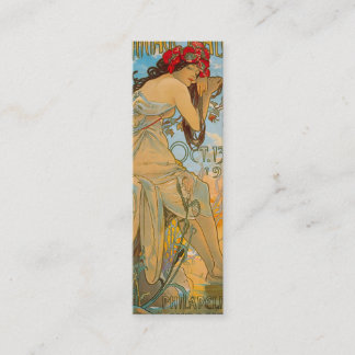 Carriage Dealers by Alphonse Mucha (1902) Bookmark Mini Business Card