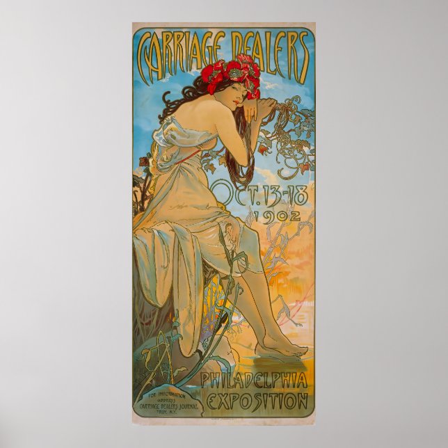 Carriage Dealers by Alphonse Mucha (1902) Poster (Front)