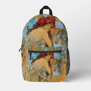 Carriage Dealers by Alphonse Mucha (1902)  Printed Backpack