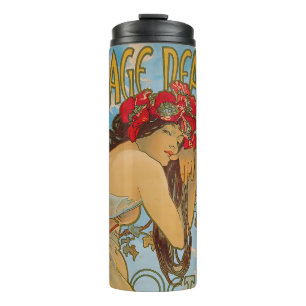 Carriage Dealers by Alphonse Mucha (1902)  Thermal Tumbler