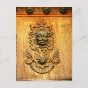 Carriage door, Antigua, Guatemala Postcard