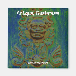 Carriage door, Antigua, Guatemala (Solarised) Magnet